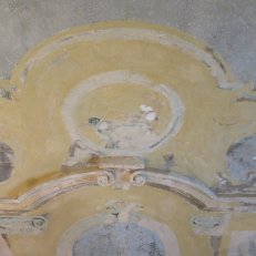7. Duchcov zámek 2013-2014, menší salonek. Detail scelených ploch